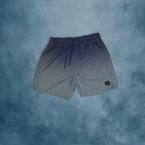 Hurley Blue and light blue  Athletic/swim Shorts with Gradient Design